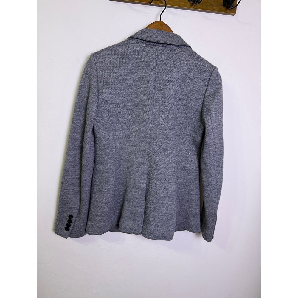 Ann Taylor Gray Wool Blend Blazer Jacket Women’s Size 2 One Button Career Work - Picture 4 of 6